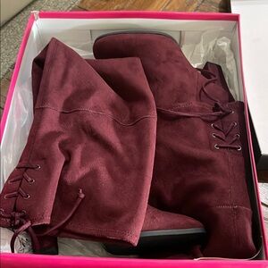 Vince camuto over the knee boots suede elderberry 6.5